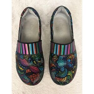 Alegria Glee Stained Glass Size 36 US‎ 6 Clogs Slip Resistant